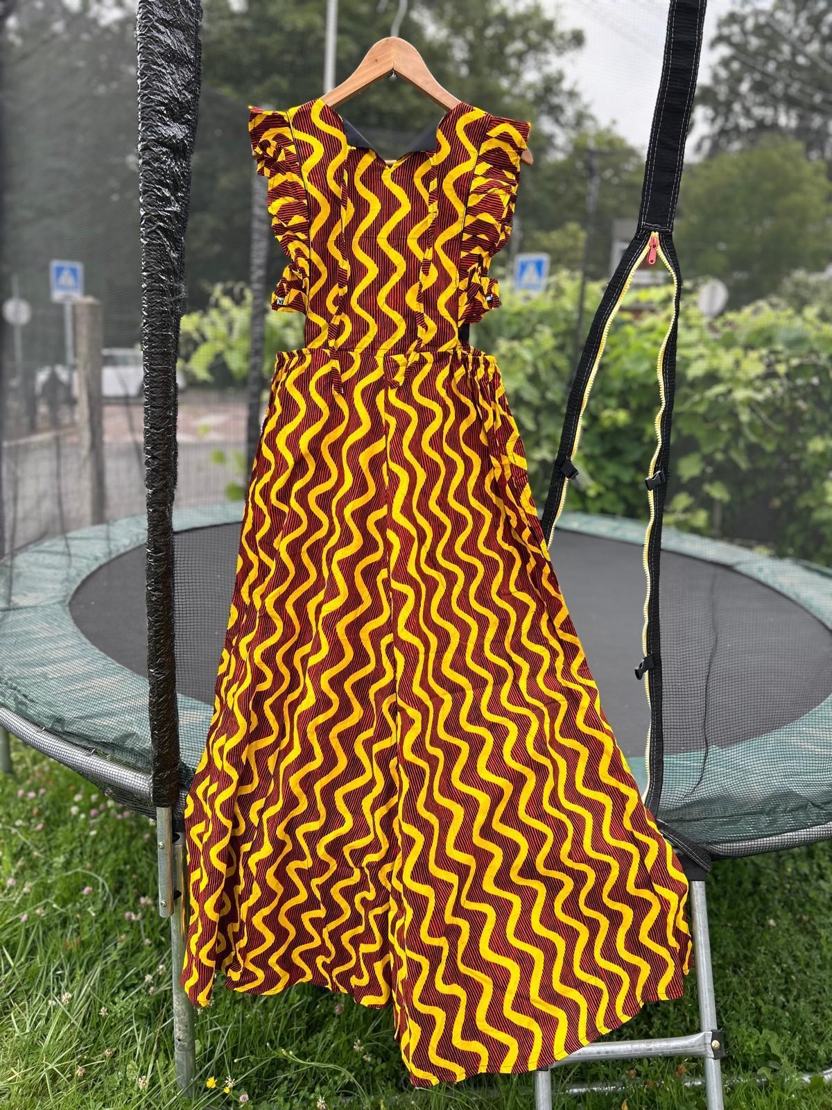 Robe en Wax Africaine – Taille Unique