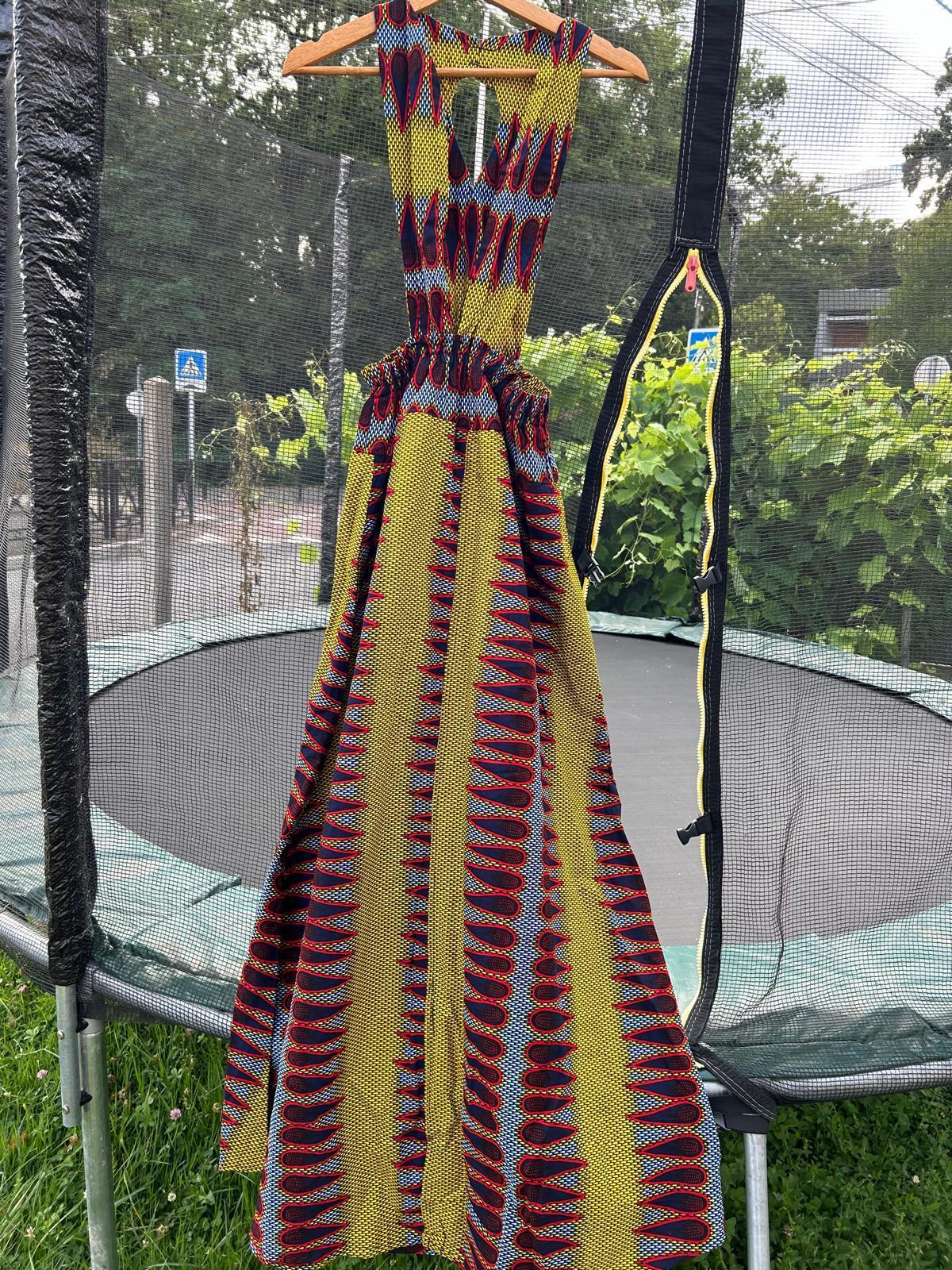 Robe en Wax Africaine – Taille Unique