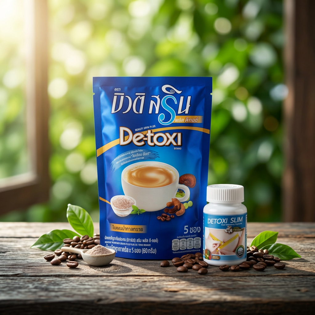 ☕ DETOXI SLIM – Café & Gélules Minceur Coupe-Faim 🇹🇭