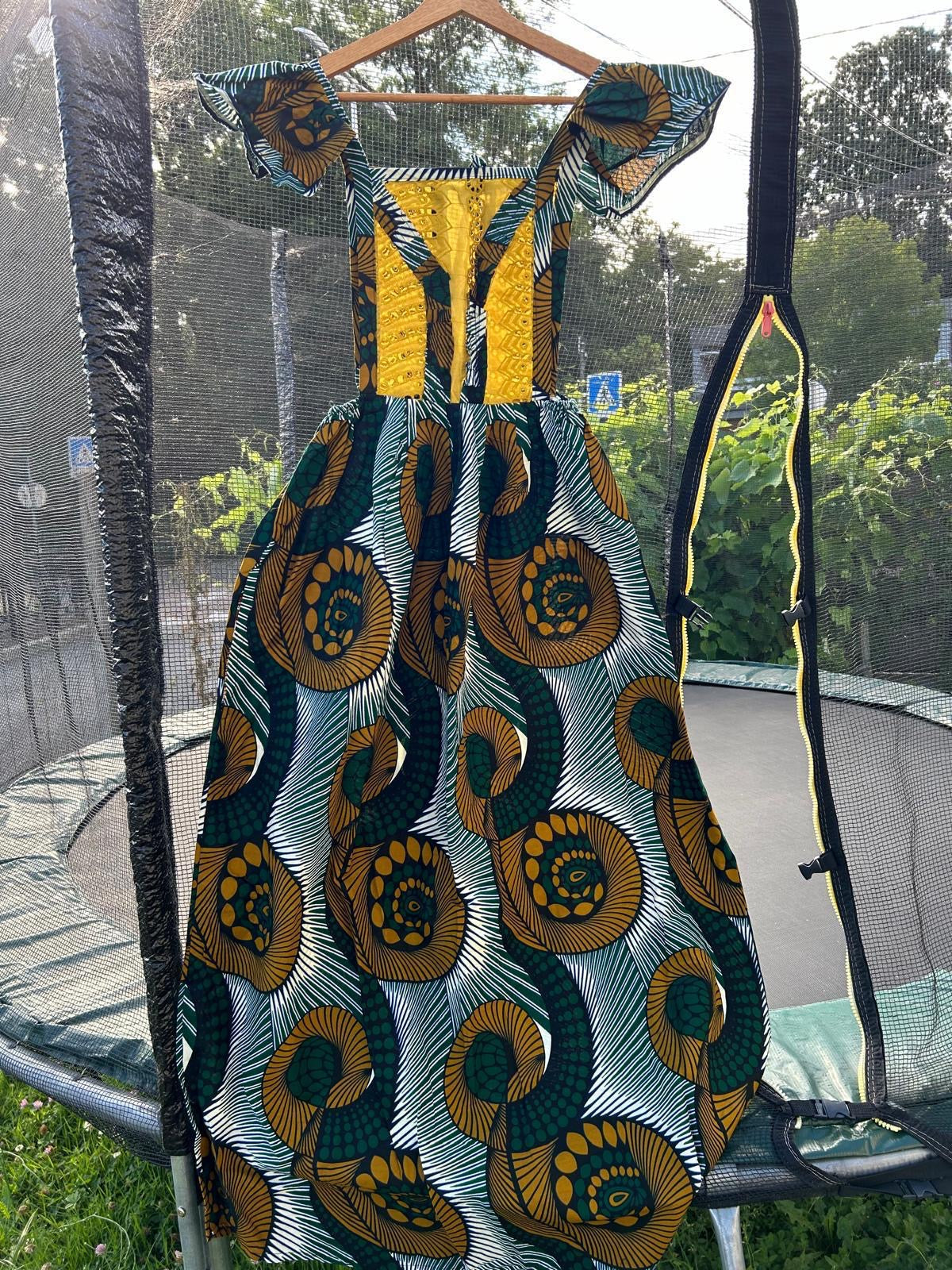 Robe en Wax Africaine – Taille Unique