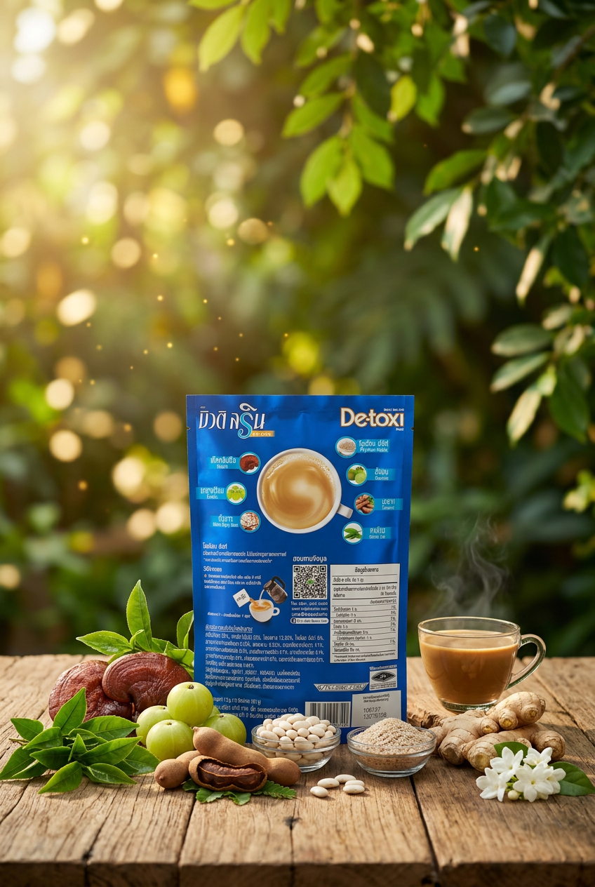 ☕ DETOXI SLIM – Café & Gélules Minceur Coupe-Faim 🇹🇭