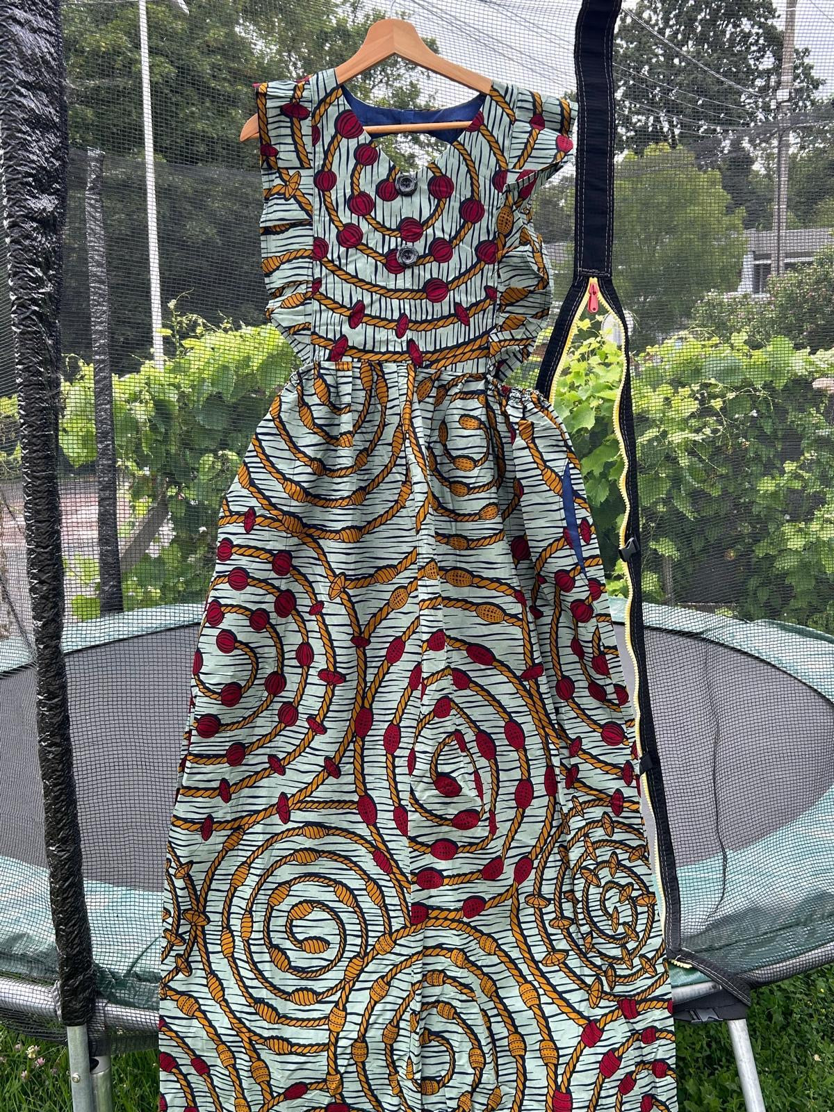 Robe en Wax Africaine – Taille Unique