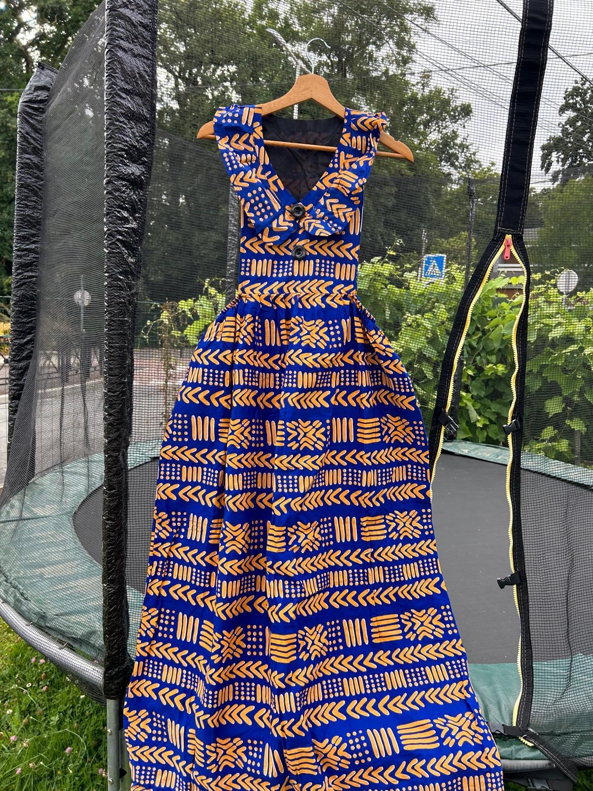 Robe en Wax Africaine – Taille Unique