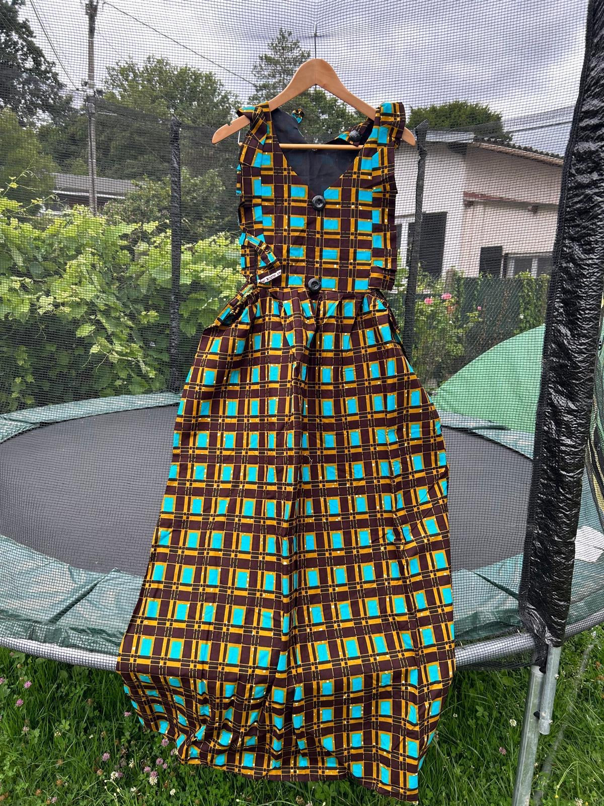 Robe en Wax Africaine – Taille Unique