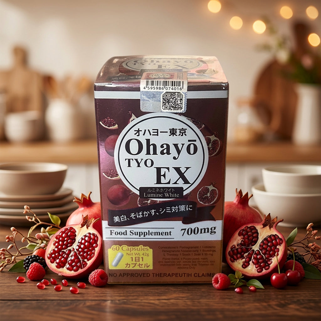 💊 Ohayo TYO EX: glutathione, pomegranate, collagen and zinc capsules (60 capsules) ✨