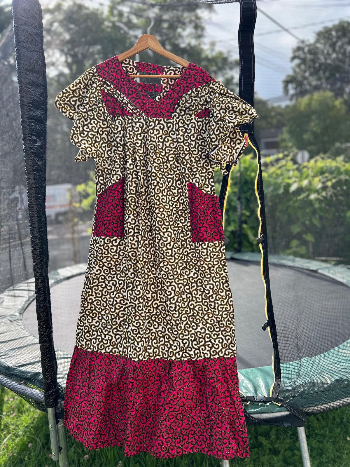 Robe en Wax Africaine – Taille Unique