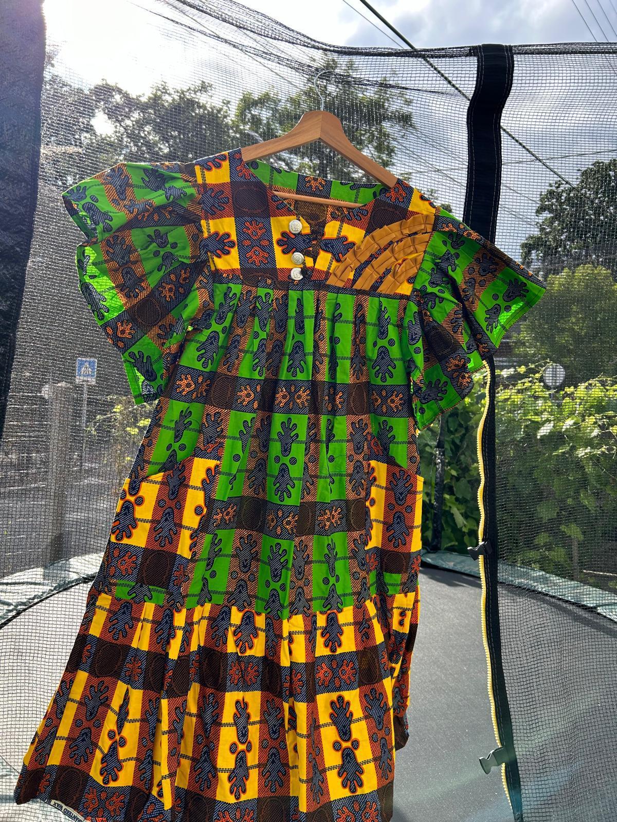 Robe en Wax Africaine – Taille Unique
