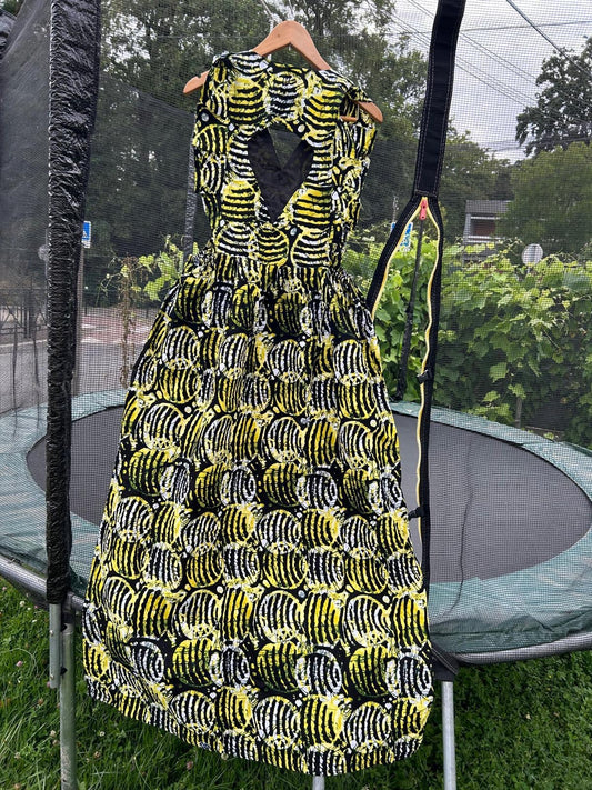 Robe en Wax Africaine – Taille Unique