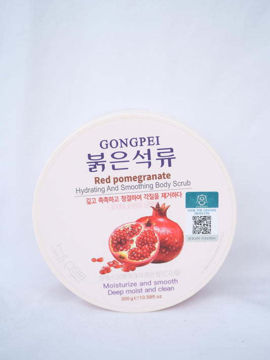 🍃 Gong Pei – Gommage Corps Hydratant et Doux à la Grenade Rouge
