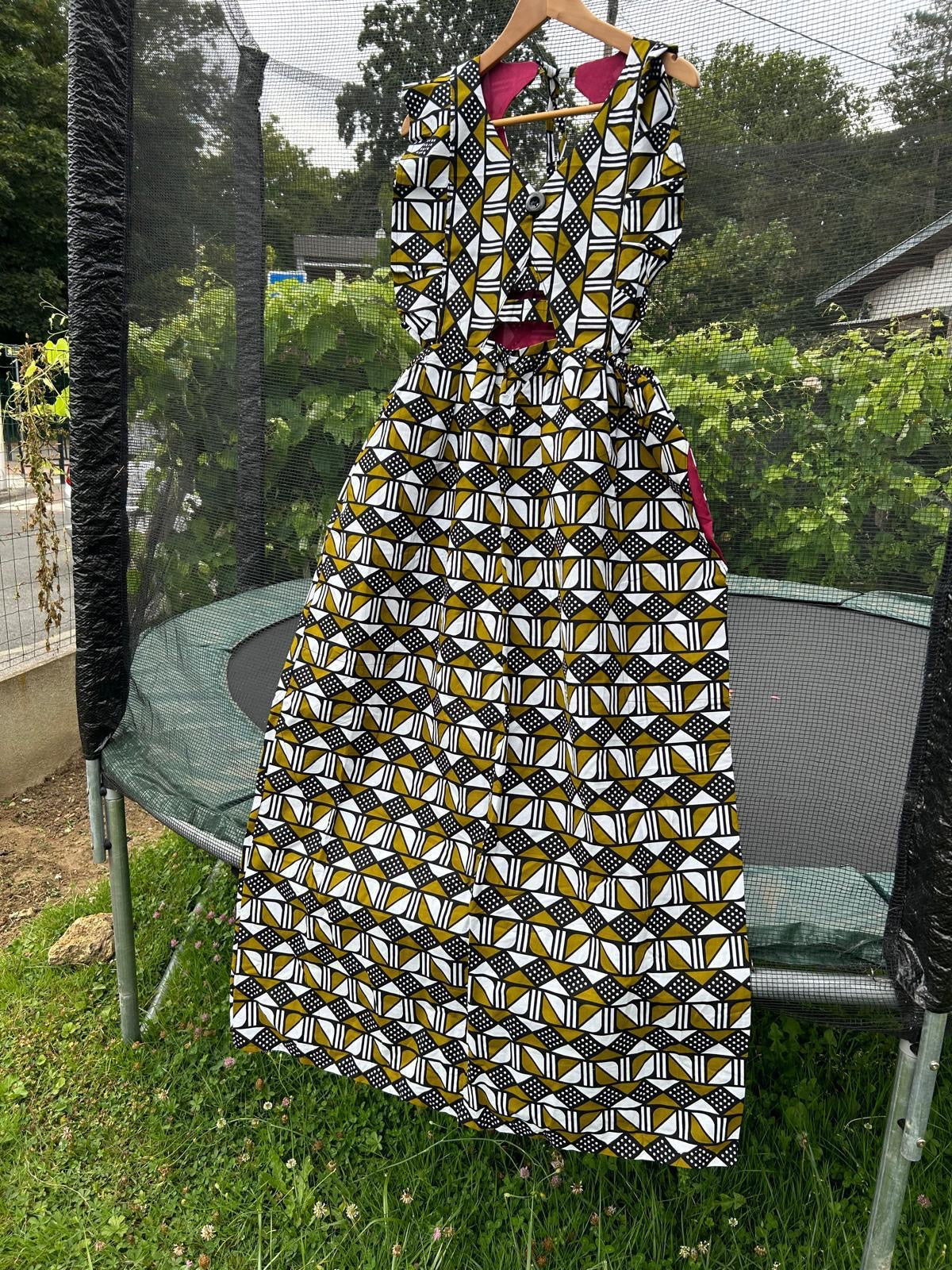 Robe en Wax Africaine – Taille Unique