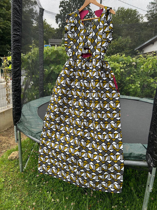 Robe en Wax Africaine – Taille Unique