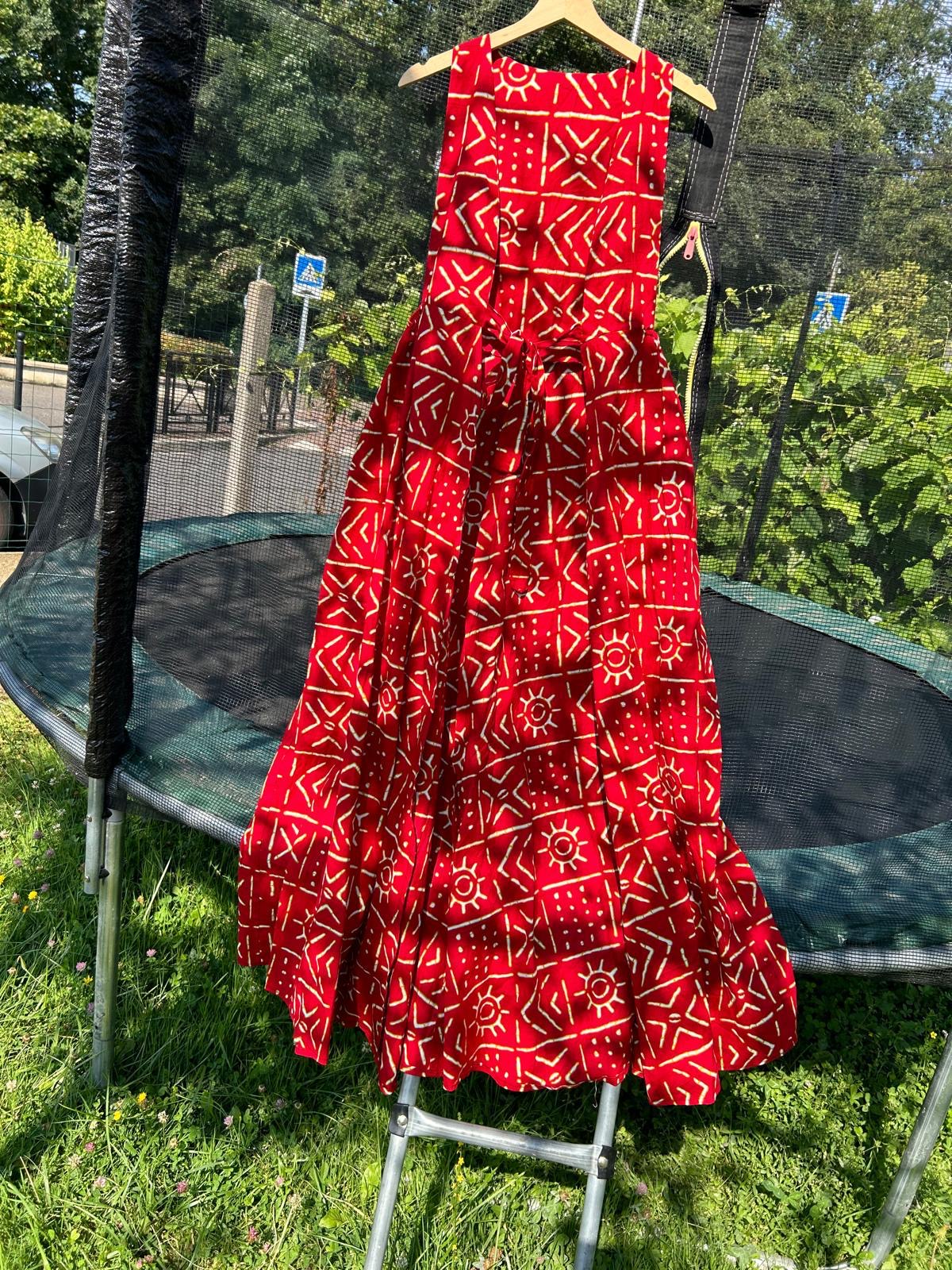 Robe en Wax Africaine – Taille Unique