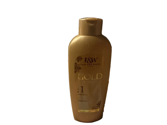 ✨ F&W Gold 1 – Lait Corporel Éclaircissant & Hydratant