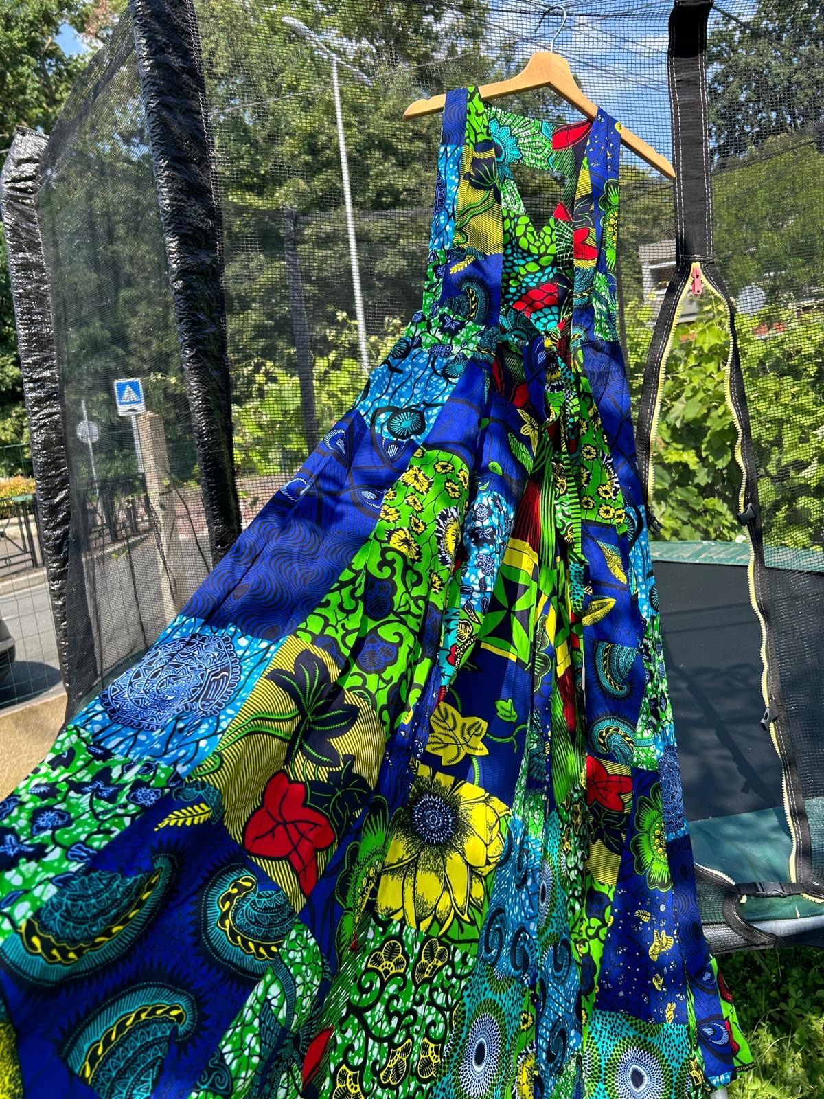 Robe en Wax Africaine – Taille Unique