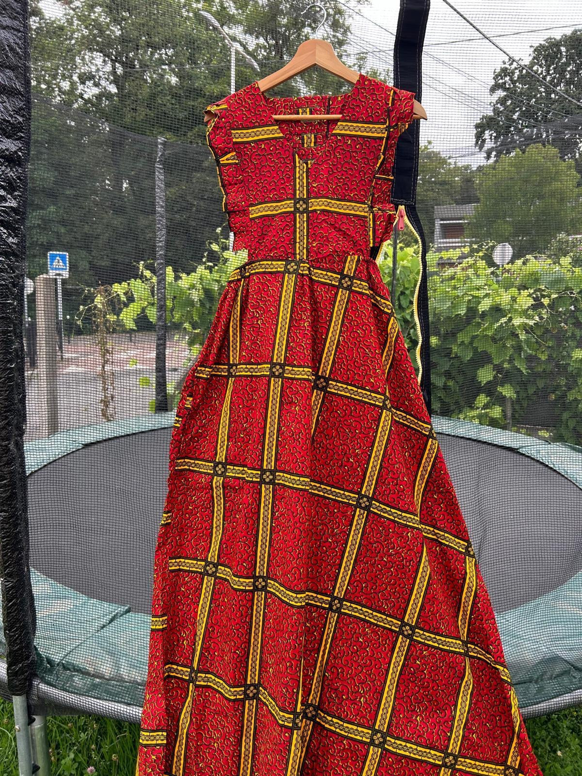 Robe en Wax Africaine – Taille Unique