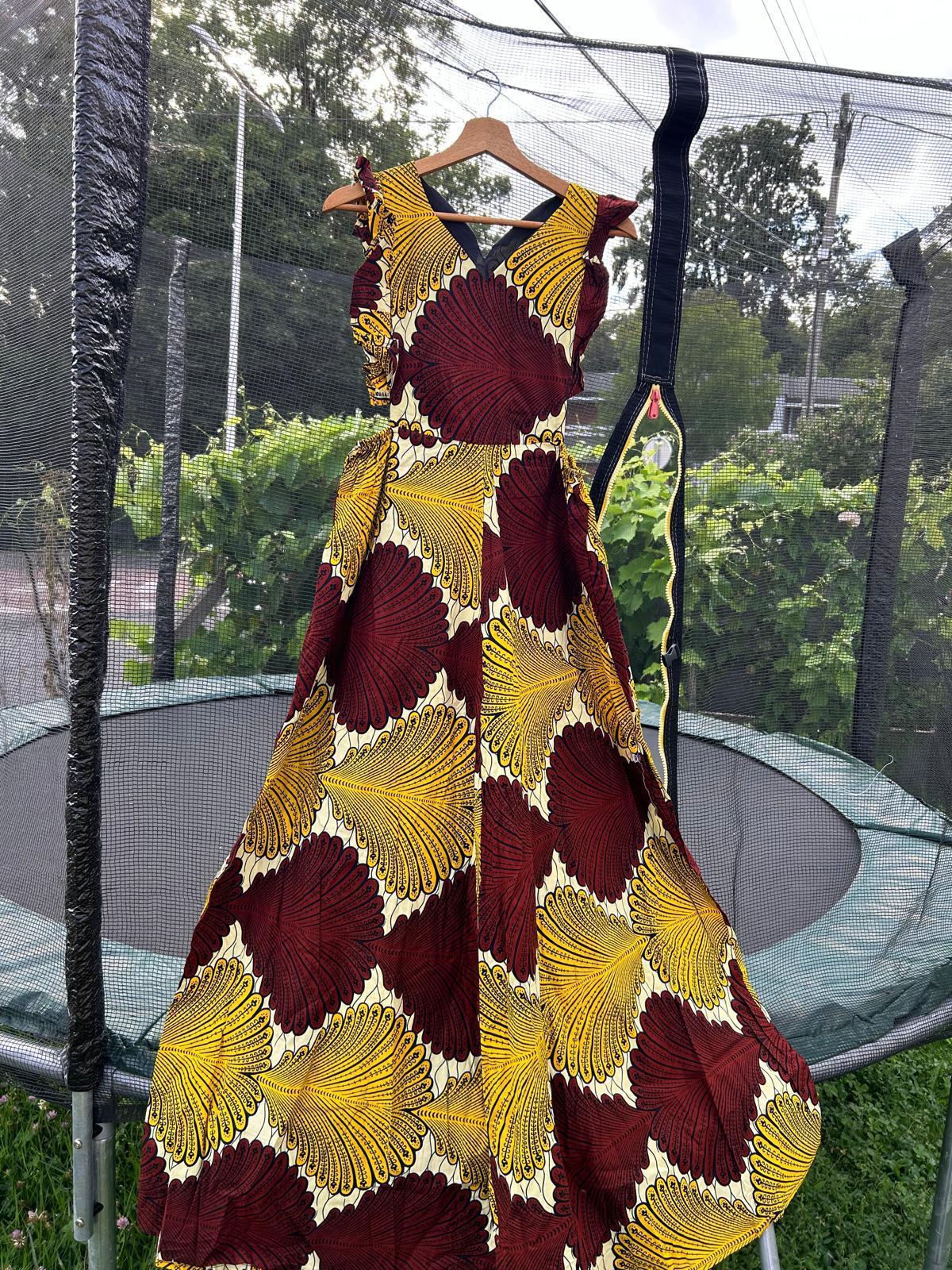 Robe en Wax Africaine – Taille Unique