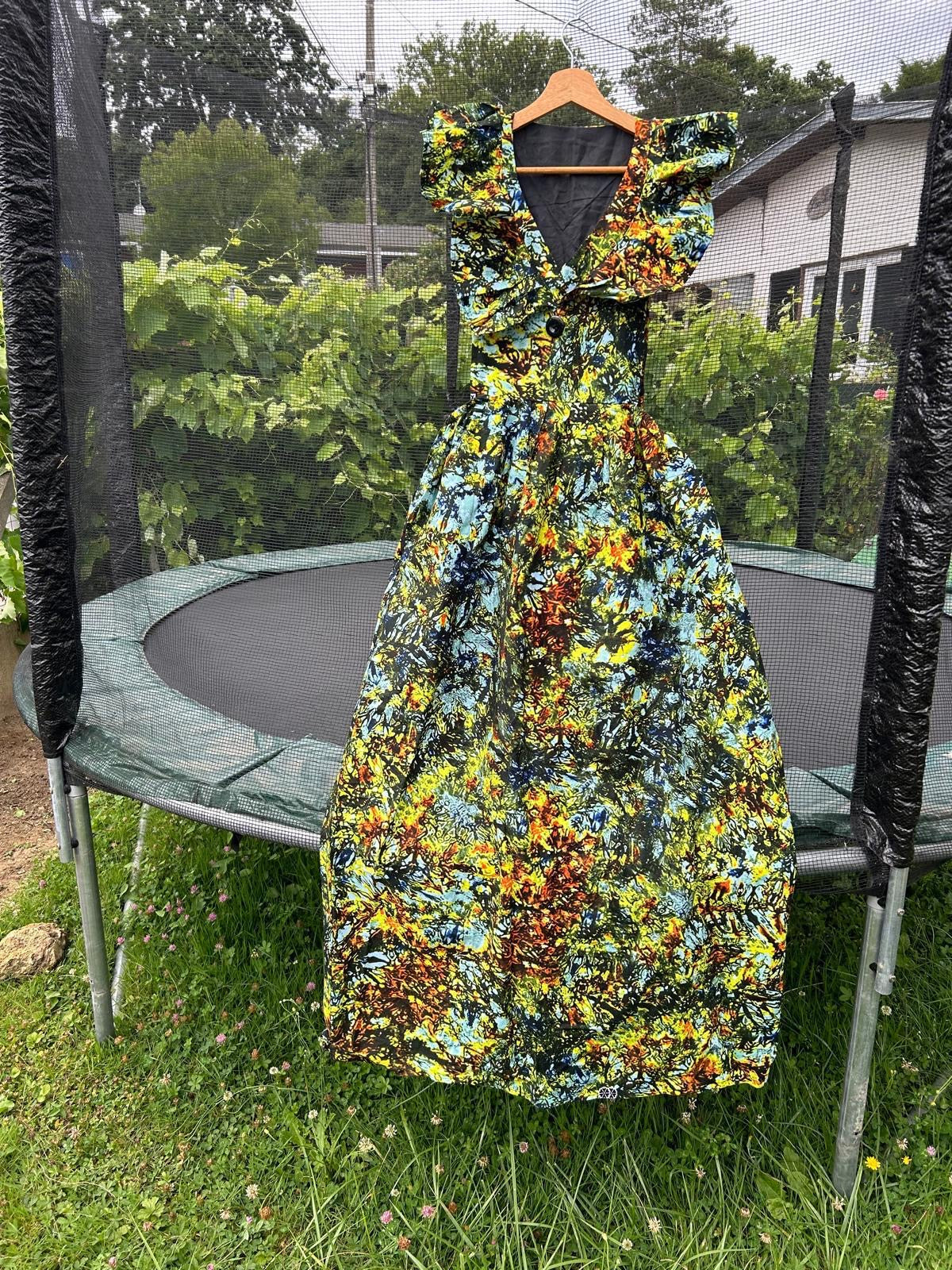Robe en Wax Africaine – Taille Unique