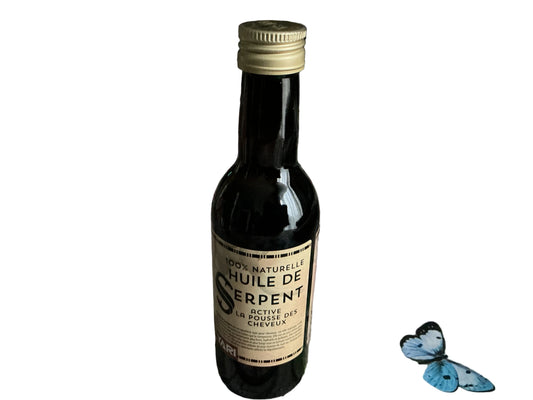 🐍 Huile de Serpent 100% Naturelle – Soin Capillaire Fortifiant