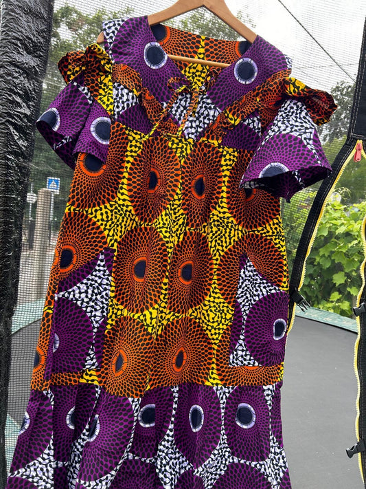 Robe en Wax Africaine – Taille Unique