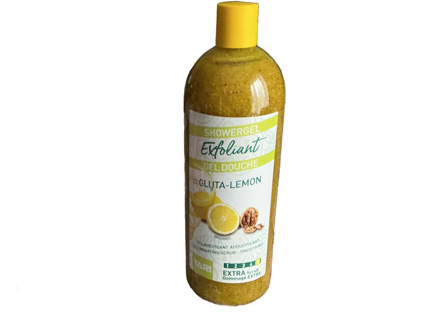 🍋 Gel Douche Exfoliant Gluta Lemon – Gommage Éclat