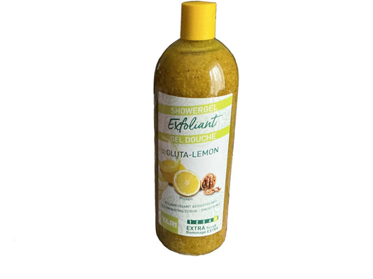 🍋 Gel Douche Exfoliant Gluta Lemon – Gommage Éclat