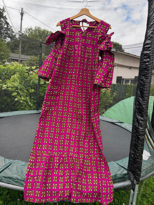 Robe en Wax Africaine – Taille Unique