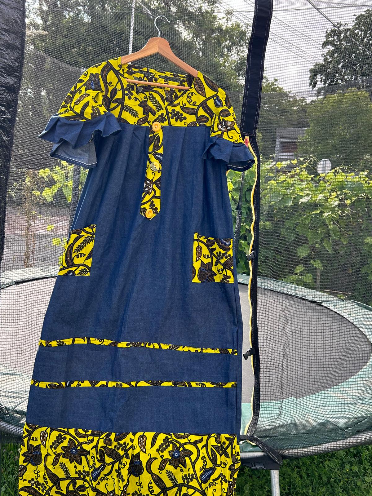 Robe en Wax Africaine – Taille Unique