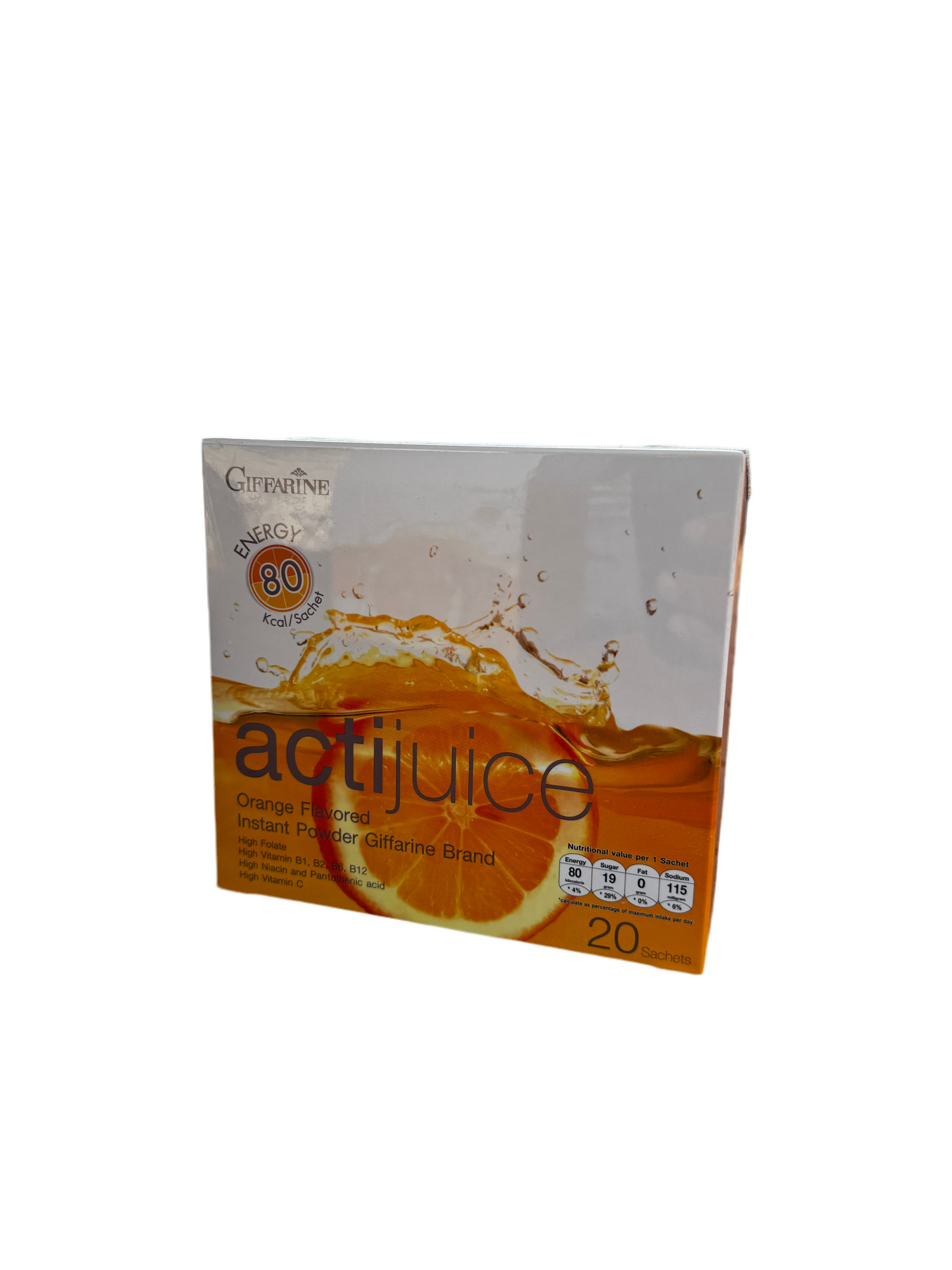 🍊 Actijuice Orange – Boisson Instantanée Vitaminée (Giffarine)