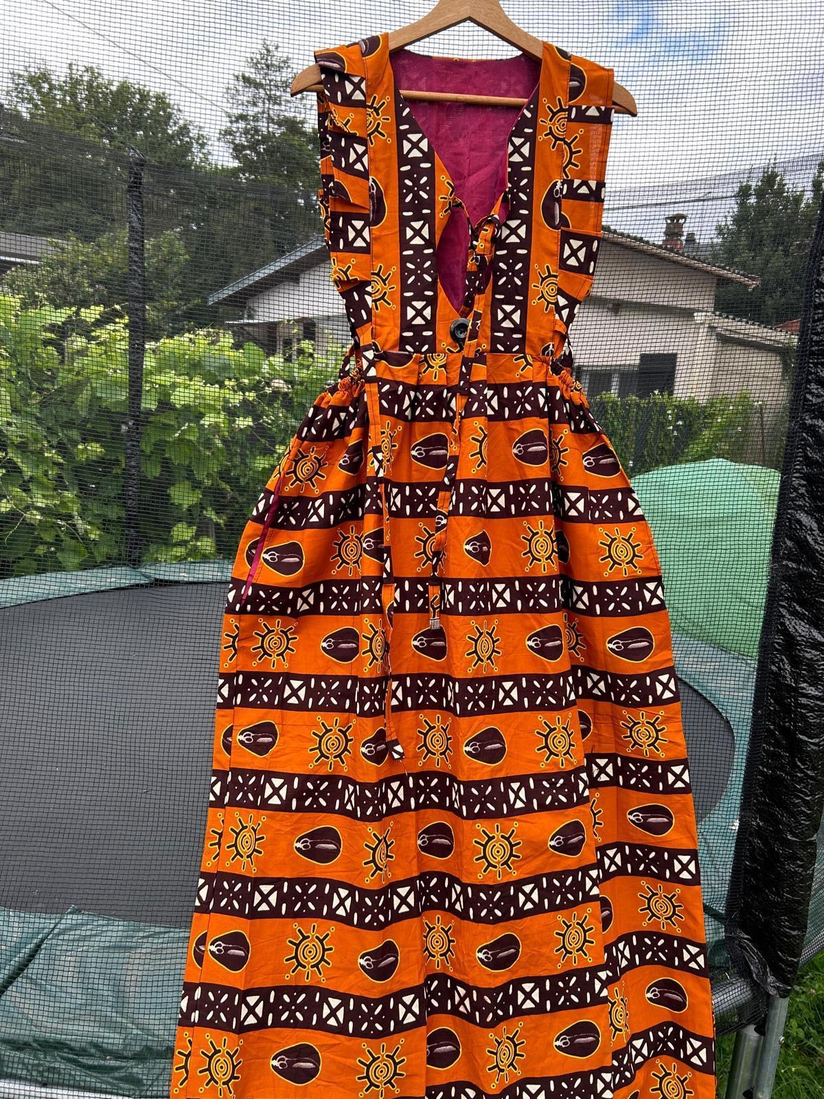 Robe en Wax Africaine – Taille Unique